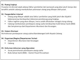 Contoh Sop Utang Usaha Dan Cara Sederhana Membuatnya Buku Sederhana Keuangan