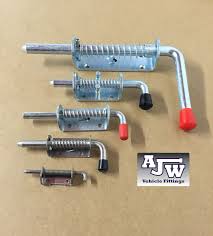 For use on steel sliding stall doors. Free P P Spring Loaded Shoot Bolts Gate Door Catch Stable Horse Box Trailer Metal Working Tools Metal Projects Barn Door Latch