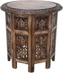 Our collection includes popular styles such as industrial, salvaged wood, and reclaimed pine coffee tables. Buy Round Coffee Tables Decor Antique For Living Room Bedroom Boho Solid Carved Wood Furniture Indian Decorative Mango Wood End Table 18x18 Inch Online In Uae B08371lh5t