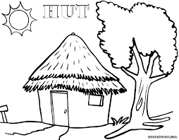 Maybe you would like to learn more about one of these? African Hut Coloring Pages Coloring Home