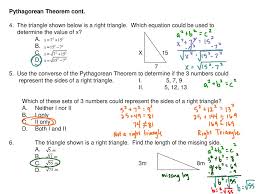 It states that for a right triangle: Pythagorean Theorem Right Triangle Proof That The Formula Works Ppt Download