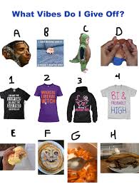 At 2/16/21 06:59 pm, vampirekisses17 wrote: What Vibe Do I Give Off Know Your Meme