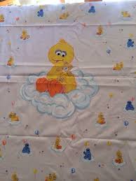 This iconic blue abomination was just begging to be remade into a bear. Vintage Big Bird Cookie Monster Baby Blanket And 13 Similar Items