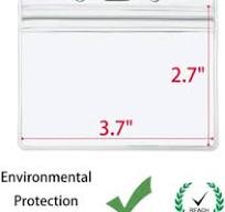 WATERPROOF ID Card badge Holder Credit Clear theme park ...