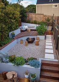 44 Great Backyard Landscaping Ideas Backyard Remodel Sloped Backyard Terraced Backyard