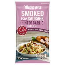 Maybe you would like to learn more about one of these? Mattessons Smoked Pork Sausage Hint Of Garlic 160g