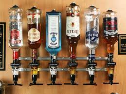 Rack And Pour Liquor Dispenser Getdatgadget Man Cave Home Bar Liquor Dispenser Man Cave Bar