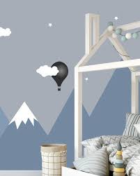 10 Facons De Creer Un Mur Montagne Dans La Chambre Des Enfants Shake My Blog Deco Mur Chambre Bebe Chambre Enfant Deco Chambre Bebe