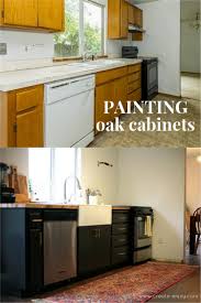 Oak cabinets b oak kitchen cabinets with shanxi black granite oak. Kitchen Makeover Painting Oak Cabinets Step By Step And New Hardware Create Enjoy