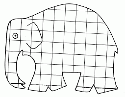 The moon and stars are no match for this spotted unicorn! Elmer The Elephant Colouring Page