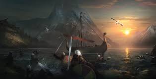 Current viking digital arts students filled the finals with some amazing photos. Wallpaper Id 117106 Digital Art Sailing Ship Sergey Zabelin Vikings Mountains Sea Birds Battle Sword Sunrise Snowy Peak