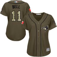 Majestic Authentic George Bell Womens Green Mlb Jersey