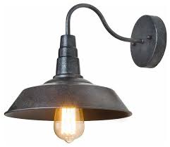 This review has brightened our day! Vintage Metallic Gooseneck Wall Sconce Barn Warehouse Farmhouse Wall Lighting Farmhouse Wall Sconces By Lnclighting Llc Houzz