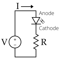 The easiest way to get a light to blink (or at least the problem with the circuit above is that it will switch so fast that you won't actually see the light blink. Led Circuit Wikipedia