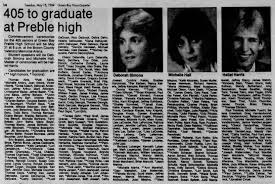 405 to graduate at Preble high 5/18/1984