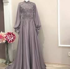 Dress Wedding Muslimah Simple Dress Hairgoals Hair Gaun Untuk Acara Pakaian Pesta Pakaian Wanita Bunga