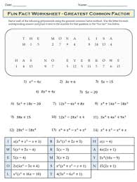 3732 math worksheet templates are collected for any of your needs. Greatest Common Factor Gcf Fun Fact Worksheet Riddle Worksheet Homework