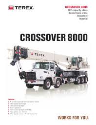 Crossover 8000 Terex Cranes Pdf Catalogs Technical