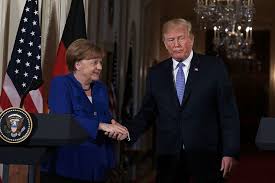 President donald trump had enchanted her. Merkel Lobbies Trump On Trade And Iran Bbc News