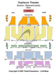 Orpheum Theatre Detailed Seating Chart Seating Details