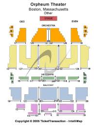 Orpheum Theatre Detailed Seating Chart Seating Details