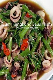 Tambahkan saus tiram dan sedikit air. Kumpulan Resep Asli Indonesia Cumi Kangkung Saus Tiram Resep Resep Resep Masakan Indonesia Saus Tiram