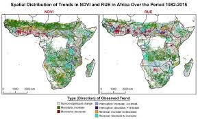 The first draft of the map was checked by extensive fieldwork and discussions with local. Exploring African Vegetation Change Since 1982 Climate Discussion Nexus