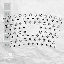Lv Full Wrap Template For Starbucks Venti Cold Cup For Diy Etsy In 2020 Cricut Projects Vinyl Cricut Projects Beginner Starbucks Diy
