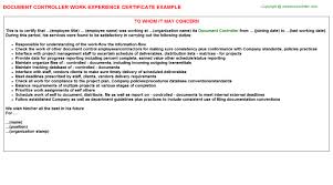 Accomplished administrative professional with eight years of progressive responsibilities and experience. Document Controller Career Templates Examples
