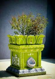 Pin By Mounika Yadav On Beautiful Home Pooja Room Door Design Tulsi Pot Pooja Room Design