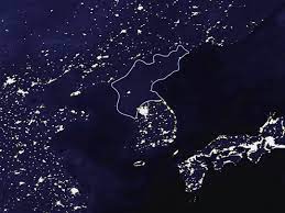 Get daily travel tips & deals! Satellite Map Of North Korea At Night Small We Make Money Not Art