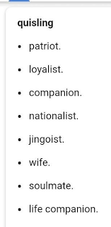 Top antonyms for quisling (opposite of quisling) are patriot, loyalist and companion. Antonym Of The Givenword Quisling Brainly In