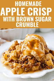 Apple Crisp A Classic Fall Dessert Made With Sweet And Tart Apples And A Homemade Buttery Bro In 2020 Apple Crisp Recipes Homemade Apple Crisp Easy Apple Crisp Recipe