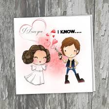 Star Wars Style Personalised Valentines Wedding Card Han Solo Etsy Star Wars Valentines Valentine Wedding Card Star Wars Princess