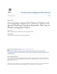 Pdf Discrimination Against First Nations Children With
