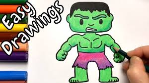 Looking for a step by step guide. Easy Drawings How To Draw Hulk Color And Draw Step By Step Youtube