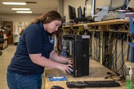 The organization that strives to help people reach their full potential through education and skills training does more than manufacturing a single computer and monitor takes 530 lbs of fossil fuel, 48 lbs of chemicals, and 1.5 tons of water. Goodwill San Antonio Electronics Program Celebrating Earth Day By Offering Good Deals For Good Deeds Goodwill San Antonio