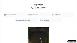 Gigabyte GSmart M1220 Full Device ...