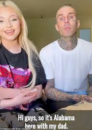 Travis Barker 45 Covers His Face Tattoo With The Make Up Of His Daughter Alabama 15 Eminetra Co Uk