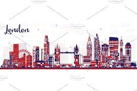 Black And White City Skyline Abstract London England City Skyline London Cityscape City Skyline London England