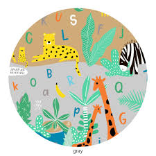 These chunky wooden letters will make sure everyone knows who lives behind this door. I Spy The Alphabet Jungle Kids Wall Tapestry Hello Sunny Day