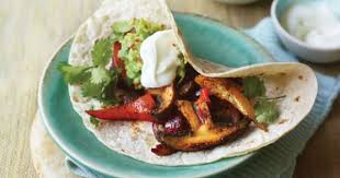 Mushroom Fajitas With Guacamole Tesco Real Food Recipe Tesco Real Food Food Recipes