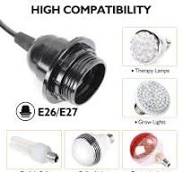 Heater Lamp Base,Heat Lamp Holder 4.75ft Hanging Lantern ...