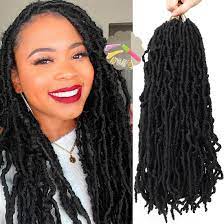 Both the brushing and twisting methods are helpful in creating beautiful dreads. Buy Youngther 18 Inch New Faux Locs Crochet Hair Curly 6 Packs New Soft Locs Crochet Hair For Black Women Pre Looped Synthetic Goddess Locs Braiding Hair 18inch 6packs 1b Online In Indonesia