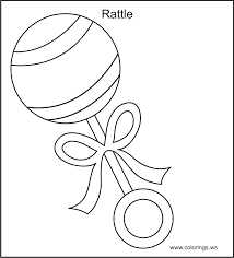 Baby Rattle Coloring Pages Hicoloringpages Coloring Home