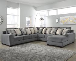 Castano 4 Piece Sectional With Chaise Jewel Large Sectional Sofa Gray Sectional Living Room Ashley Furniture