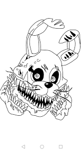 Five nights at freddy's coloring pages | print. Twisted Bonnie Five Nights At Freddy S Amino