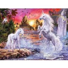 Hochwertiges produkt mit einem schönen muster aus strasssteinen. 2019 Neuankommling Traum Einhorn Schloss 5d Diamond Painting Diamant Malerei Set Vm3650 Bemalte Kreuze Diamantmalerei Idee Farbe