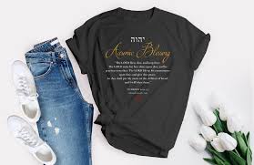 Jewish Prayer Unisex T Shirts Aaronic Blessing Number Etsy In 2020 Jewish Shirts Bible Shirts Shirts