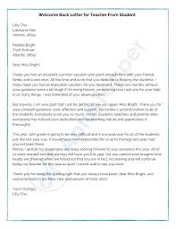 The importance of recommendation letters for students from teachers. Teacher Welcome Back Letters Format Examples And How To Write Teacher Welcome Back Letters A Plus Topper